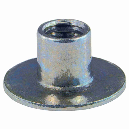 Midwest Fastener Round Weld Nut, 3/8"-16, Steel, 7/16" Lg, 5 PK 931368